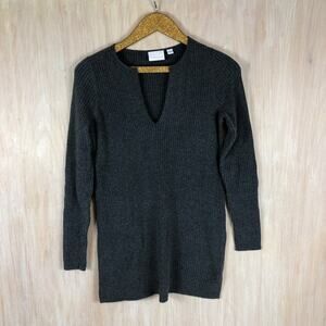 Anthropologie Ett:Twa Amrita Tunic Ribbed V-Neck Knit Casual Pullover Sweater XS